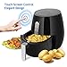 Air Fryer, SincaLong Oven Oilless Cooker with 7 Cooking Presets, Large Capacity 5.7Qt Electric Air Fryer with LED Digital Touchscreen, Black/Beige