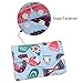 Teamoy 6Pcs 14 Inch Reusable Menstrual Pads, Washable With Charcoal Absorbency Layers, Fit for General Flow (Cute Whale, Extra Large)