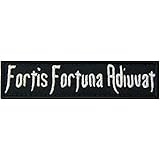 Fortis Fortuna Adiuvat Fortune Favors The Brave Morale Tactical Patch Embroidered Applique Fastener Hook & Loop Emblem