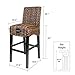 BIRDROCK HOME Bird Rock Seagrass Barstool (Bar Height) - Hand Woven - Mahogany Wood Frame - Fully Assembled