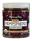 Wilderness Poets Cashew Cacao Hempspread - Chocolate Nut & Seed Butter - Dark Chocolate Spread (8 oz)