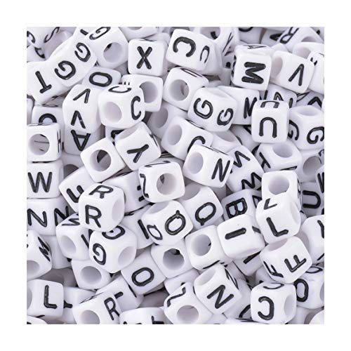 EZreal-800 Pcs White Acrylic Alphabet Letter