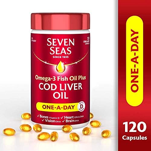 Seven Seas One A Day Pure Cod Liver Oil 120 Capsules Buy Online At Best Price In Ksa Souq Is Now Amazon Sa