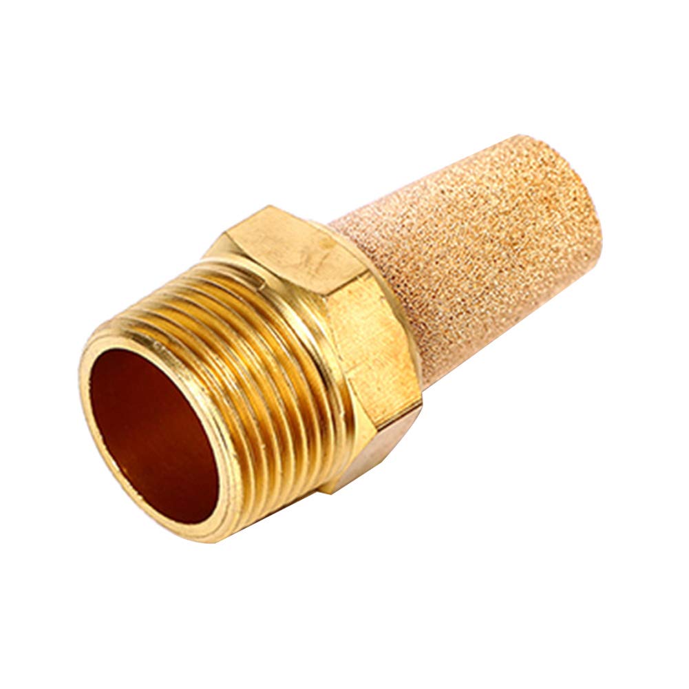 Beduan Pneumatic Brass Exhaust Muffler Filter 3/4 Male Thread Hex