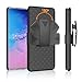 HIDAHE for Samsung Galaxy S20 Ultra Case, for Samsung S20 Ultra Belt Clip Holster Case Slim Shell Case Combo Cover with Kickstand Swivel Belt Clip Holster Protective 5G Case 6.9 inch 2020, Black