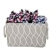 HOKEMP Large Foldable Storage Bins [3-Pack] - 15 x 10 x 9 inch Fabric Storage Baskets Collapsible Organizer with Carry Handles for Nursery, Home Closet, Toys, Towels, Laundry - Brown Lattice