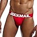 BOLUOYI Underwear for Men,Mens Sexy Underwear Shorts Underpants Letter Pouch Soft Briefs Panties,Red,XL