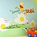 Fange DIY Removable Winnie Pooh and Tigger Wall Decal Kids Room Sticker Vinyl Graphics Art Mural Wall Stickers Nursery Decor Wallpaper 35''x32''