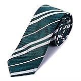 Kiwi Power School Tie Cosplay Party for Harry Potter Costume Accessory Halloween Party Slytherin (Green)