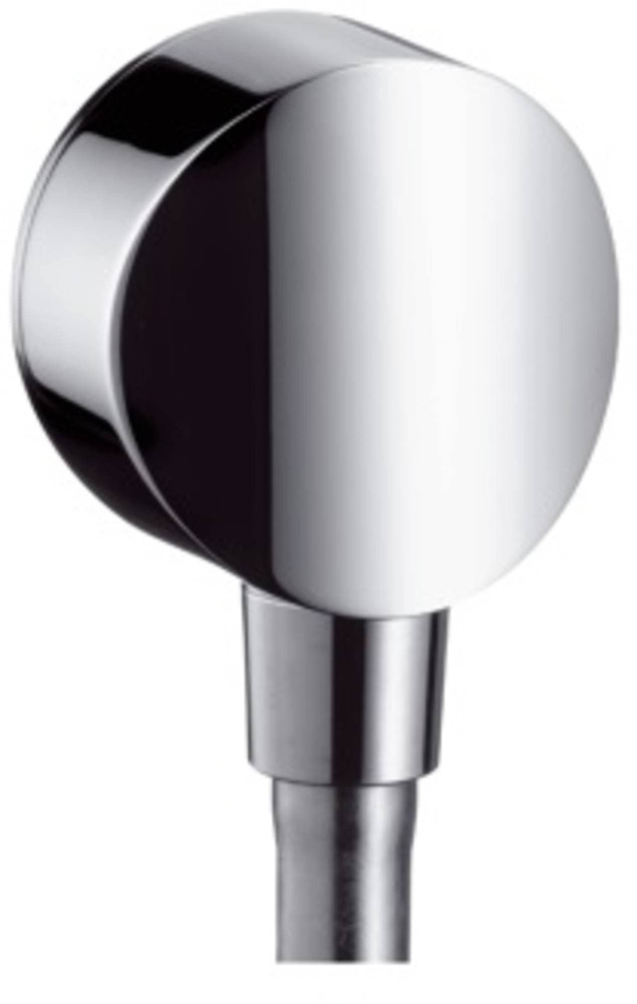 hansgrohe FixFit Wall Outlet S with Non-Return Valve and Synthetic Joint, Chrome