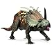 Kid Galaxy Poseable Dinosaur Figure Toy Playset. Argentinosaurus, Styracosaurus (like Triceratops), Australoventor