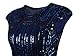 Vijiv 1920s Vintage Inspired Sequin Embellished Fringe Long Gatsby Flapper Dress,Blue,X-Large
