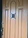 A29 Hardware Cast Iron Speakeasy Door Grill/Grille with Viewing Door, Black Powder Coat Finish, Medium Size