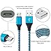 Android Charger Cable, FiveBox 3-Pack 6ft Micro USB Cable Cord Braided Fast Charging Phone Charger for Samsung Galaxy J3 J7 S6 S7 Edge, Tablet, LG stylo 2/3 LG G3 G4 V10 K20 Plus, Blu, Kindle Fire 7 8
