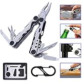 Stainless Steel Multi Tool With Plier,Knife,Screwdriver,File,Saw,Opener Scissors - Multitool For Home, Hunting, Survival and Outdoor Activities