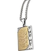 ZKDC four Qul suras 60 cm chain stainless steel necklace islam Muslim Allah jewelry