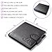 Black Leather - Safe Wallet for Men's Premium Trifold - with RFID Blocking and Coin Pocket - Your money is safe