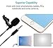 Z ZAFFIRO Lavalier Lapel Microphone Kit Clip On Omnidirectional Condenser Lav Mic for iPhone, Ipad, DSLR, Camcorder, Zoom/Tascam Recorder, PC, MacBook, Samsung Android, Smartphones