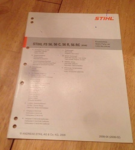 Stihl Fs 56 Trimmer Ipl Spare Parts List 4144 From Id