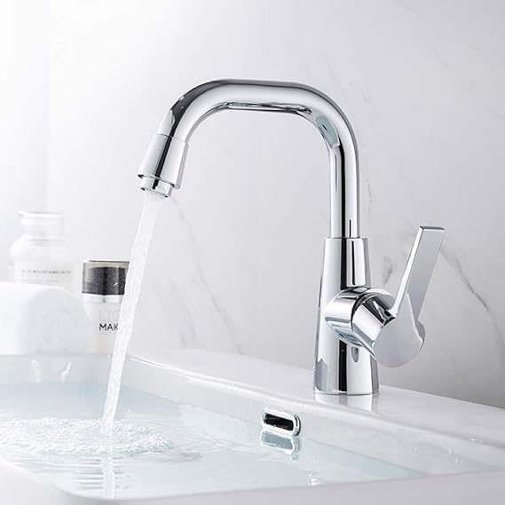 Grifo Grifo para lavabo de baño Rotación de 360 grados solo orificio