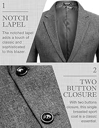 COOFANDY Mens Sports Coat Lightweight Slim Fit