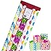 Gift Wrapping Paper – All Occasion Wrapping Paper – Wrapping Paper with Patterns - Premium Neon Gift Wrap for Boys, Girls, 4 Rolls - 2.5 ft x 10 ft per roll, Includes 7 Bows, 2 Rolls of Ribbon