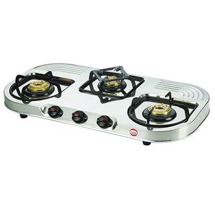 Prestige DGS 03 L Gas Stove, Silver