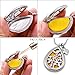 TT-Star Teardrop Aromatherapy Essential Oil Diffuser Necklace Locket Pendant with 8 Refill Pads(Silver)