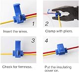 YIXISI 70 PCS Quick Splice Wire Connectors T-Tap Insulated Set Red Blue Yellow view 5