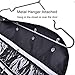Alezywels Hanging Jewelry Organizer Bag (56-Pockets) Dual-Sided, Thick Oxford Fabric, Zippered Storage, Clear PVC Plastic Windows, Roll-Up, Portable Travel, Rings, Earrings, Necklaces (Black)