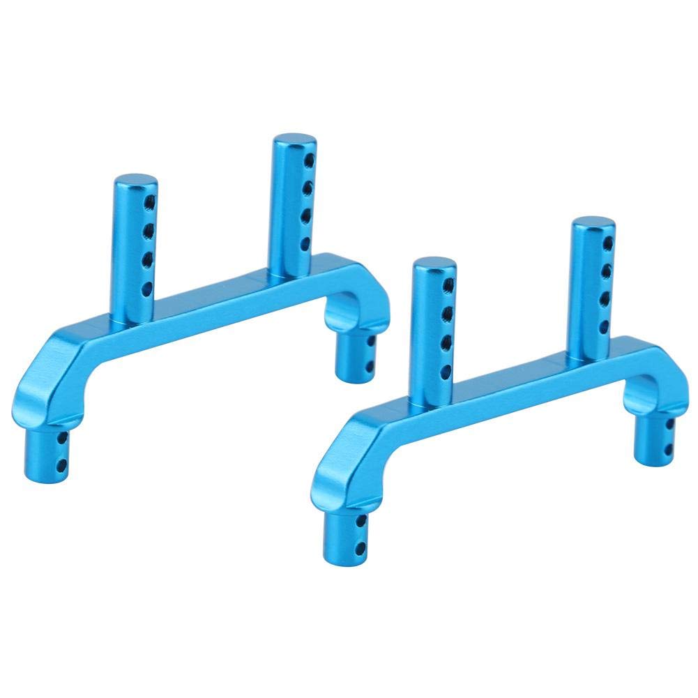 Drfeify 1/18 Model Car Shell Bracket, 2pcs Aluminium Alloy Car Shell Support Bracket for WLtoys A959 A979 A969 1/18 RC Truck Accessories(Blue)