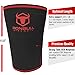 Knee Sleeves 7mm (1 Pair) - High Performance Knee Sleeve Support For Weight Lifting, Cross Training & Powerlifting - Best Knee Wraps & Straps Compression - For Men and Women (Black/Red, X-Large)