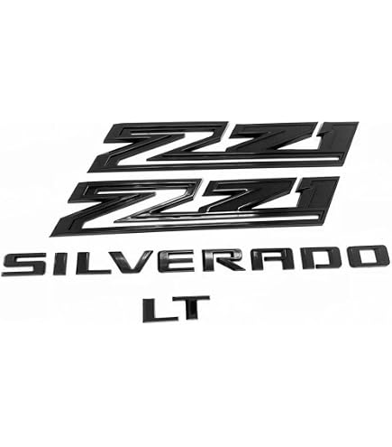 Set 2: Silverado Trail Boss Decals – Truck Bed Side Stickers Gray/Black – GM FG6A7