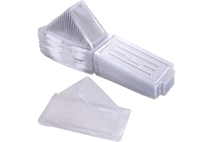 100Pcs Sandwich Packing Boxes with Lid, Disposable Food Containers Clear Sandwich Case Triangle Sandwich Boxes Take Out Conta