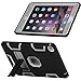 iPad mini Case,iPad mini 2 Case,iPad mini 3 Case,iPad mini Retina Case,BENTOBEN[ Kickstand Feature],Shock-absorption / High Impact Resistant Hybrid Three Layer Protective Case Cover Black&Gray