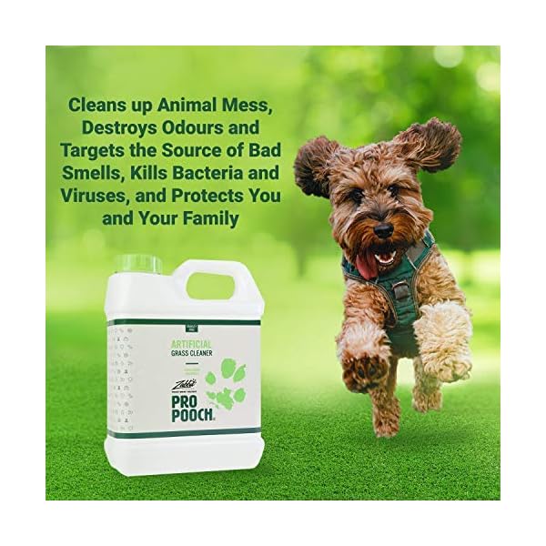 Pro-Pooch-Artificial-Grass-Cleaner-Dog-Safe-Pet-Disinfectant-Lawn-Deodoriser-Pooch-Urine-Cleaner-Odour-Eliminator-1L-Super-Concentrate-Cruelty-Free Pro Pooch Artificial Grass Cleaner - Dog Safe, Pet Disinfectant & Lawn Deodoriser - Pooch Urine Cleaner & Odour…