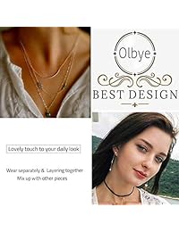 Yfe Boho Collares de turquesa con diseño de ojos malvados para mujer