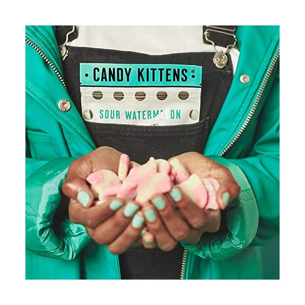 Vegan Sweets, Candy Kittens Sour Watermelon, Packed with Fruit Juice