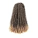 7Pcs Passion Twist Hair Ombre Blonde18 Inch Long Bohemian for Passion Twist Crochet Braiding Hair Itch Free Synthetic Fiber Natural Hair Extension (18