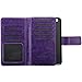 iPhone 5S Case, iPhone SE Case, BENTOBEN Wallet PU Leather Protective Magnetic Folio Flip Cover Credit Card Slots Cash Holder Wrist Strap Case for Apple iPhone 5 5S SE, Purple