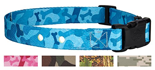 Country Brook Design Blue Bone Camo Replacement Collar For Dog Fence Receivers