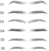 Yesallwas 4D Eyebrow Tattoo Stickers 20 Pairs Waterproof Transfer Makeup for view 7