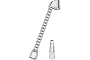 SAFELIFE Air Chuck, 1/4" FNPT Dual Head Air Chuck, RV Truck Heavy Duty Tire Chuck for Inflator Gauge Compressor Accessories