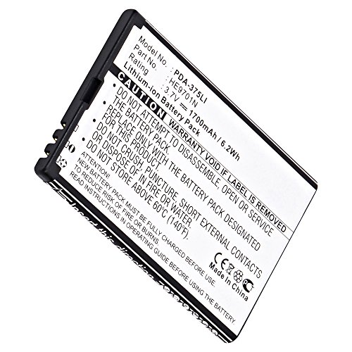 GPS Dantona PDA-375LI Lithium, Lithium Ion (ICR/CGR/LIR) Battery 3.7 Volts