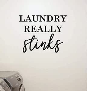 Lavandería Realmente Apesta Vinilo Calcomanía Arte De La Pared
