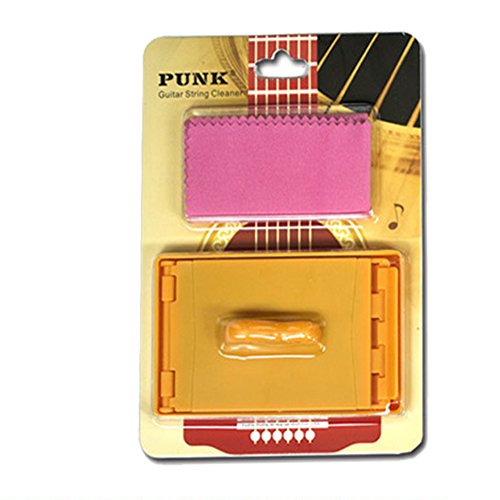 Guitar String Cleaner Design Better Than Microfiber for Guitar Bass Ukulele Mandolin Violin and Other String Instruments by Elrido