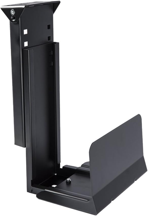 GT Innovation New Under Desk Mount for Desktop Tower PC Computer Tower CPU Holder Computer Case Holder Tower Mount (Black)
