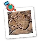 qs_85093_2 Danita Delimont - Polynesian Culture - French Polynesian wooden door carving - OC13 JSE0012 - Jan & Stoney Edwards - Quilt Squares - 6x6 inch quilt square