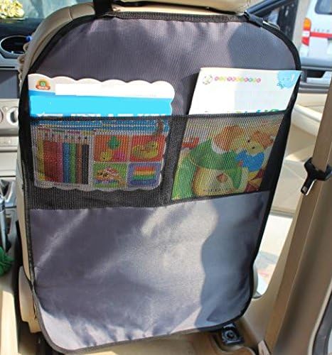 Mamaplus Car Kick Mat Seat Back Protector, BackSeat Car Organizer for Kids 2 Pack, LARGEST Auto Seat Cover for the Back of Your Front Seat, Organize and Keep Your Car Seats Clean from Mud & Stains