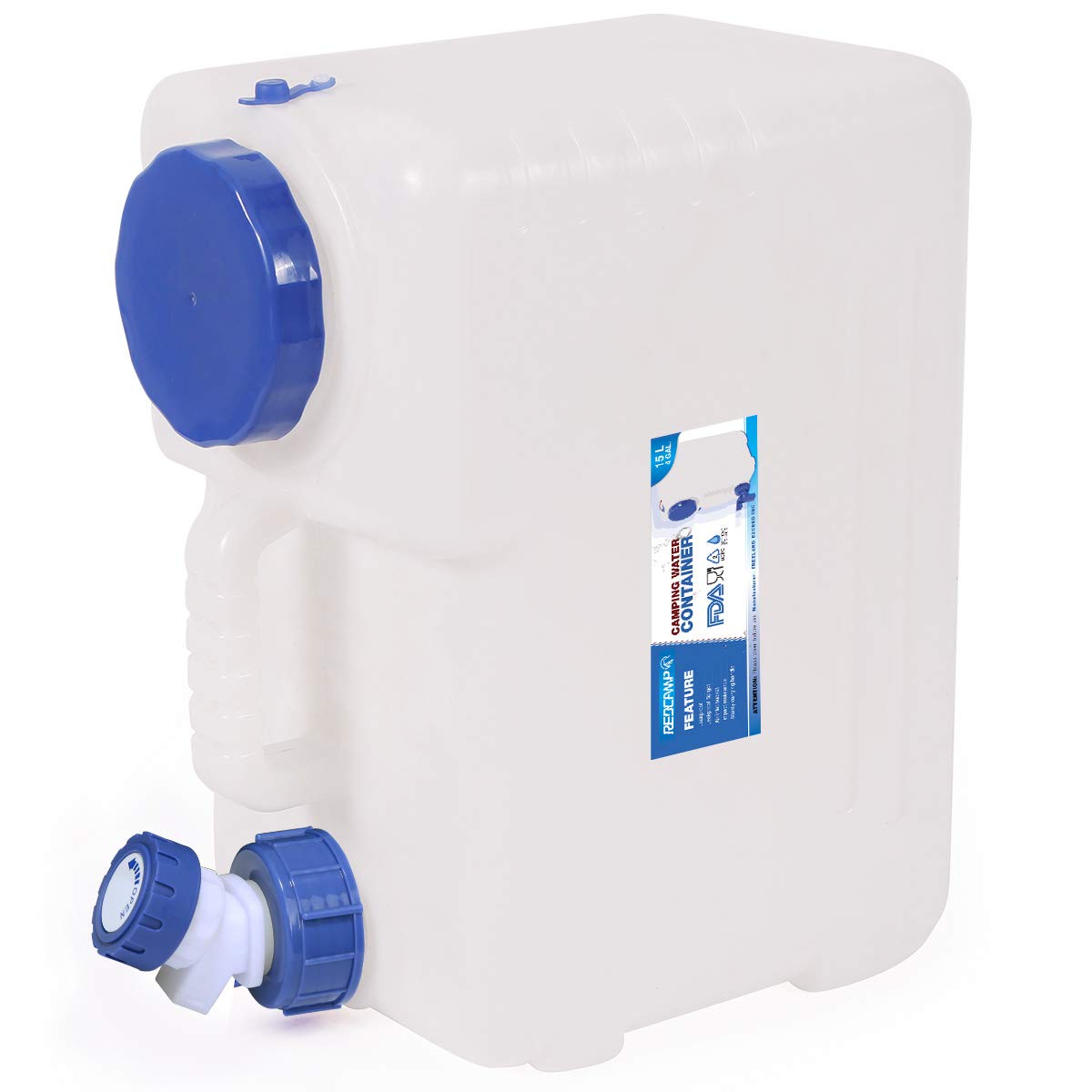 REDCAMP 2.6/2.8/3.17/4/4.9/5.3 Gallon Portable Water Container with